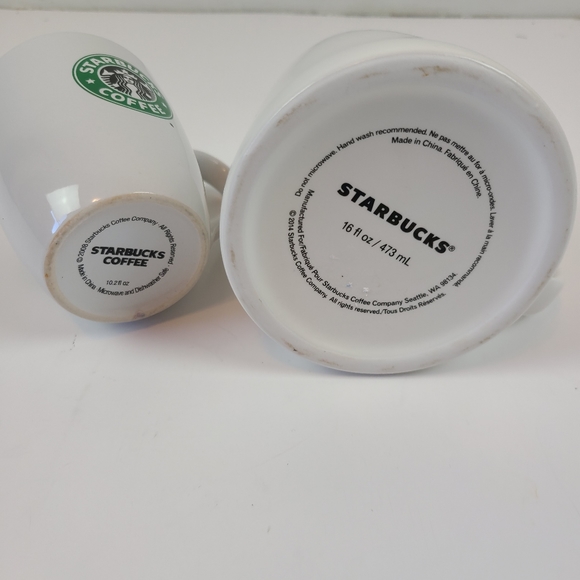 Set of 2 Starbucks coffee mugs cups - Picture 8 of 8